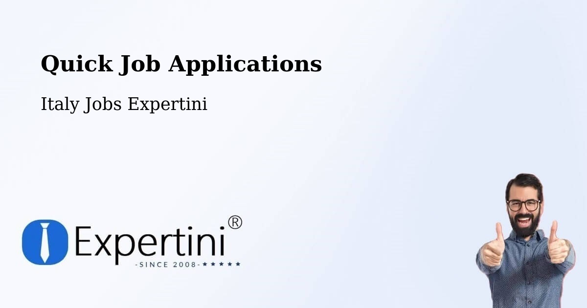 Quick Apply Feature – Lomazzo - Italy Jobs Expertini